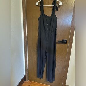 Apiece Apart black jumpsuit romper size 8 wide leg